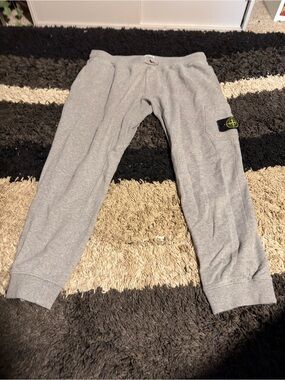 Stone Island Grey Cargo Sweatpants